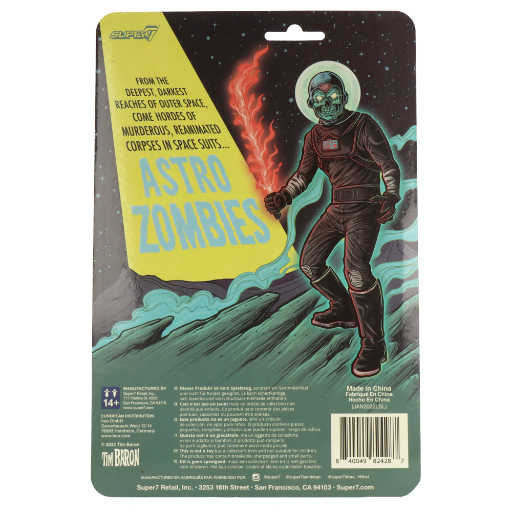 Astro Zombies - Astro Zombie (Black / Silver) - ReAction Figures