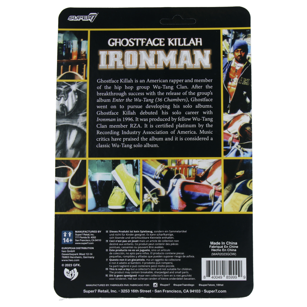 Ghostface Killah ReAction Figures - Ironman