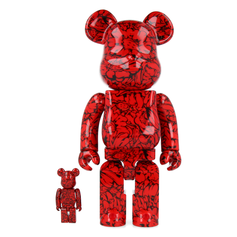 400% + 100% Bearbrick Shun Sudo - Mr Scarlet