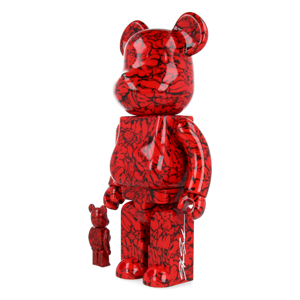 400% + 100% Bearbrick Shun Sudo - Mr Scarlet