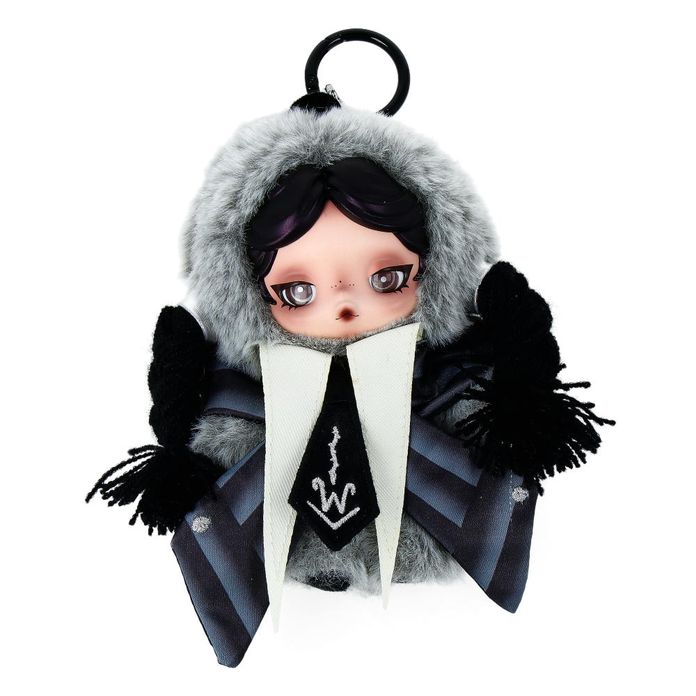 Skullpanda x Wednesday Plush (Nevermore Academy Uniform Version)