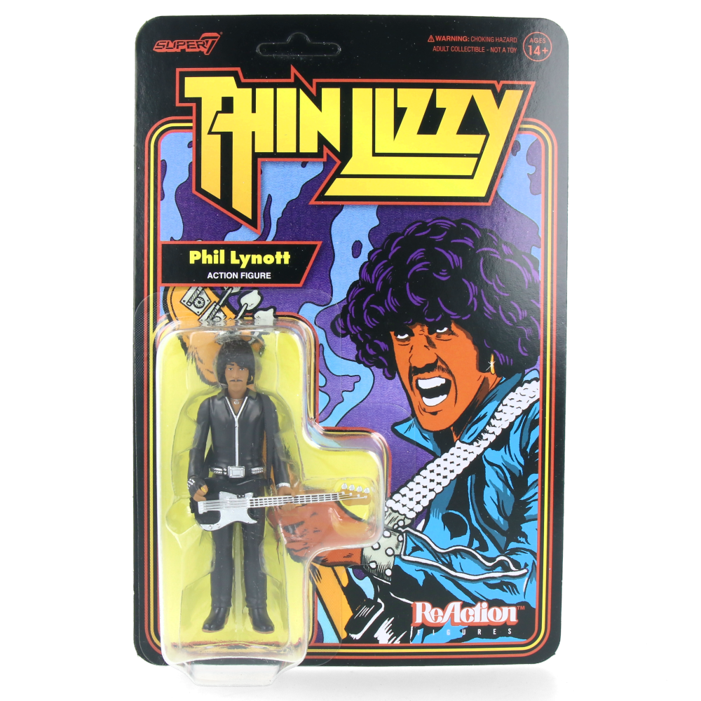 Phil Lynott (Black Leather) - Thin Lizzy ReAction Figures