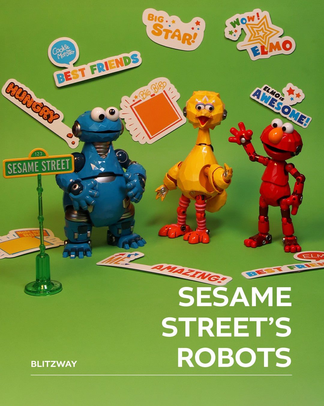 Sesame Street : Cookie Monster, Big Bird, Elmo (DX Ver.) - Carbotix