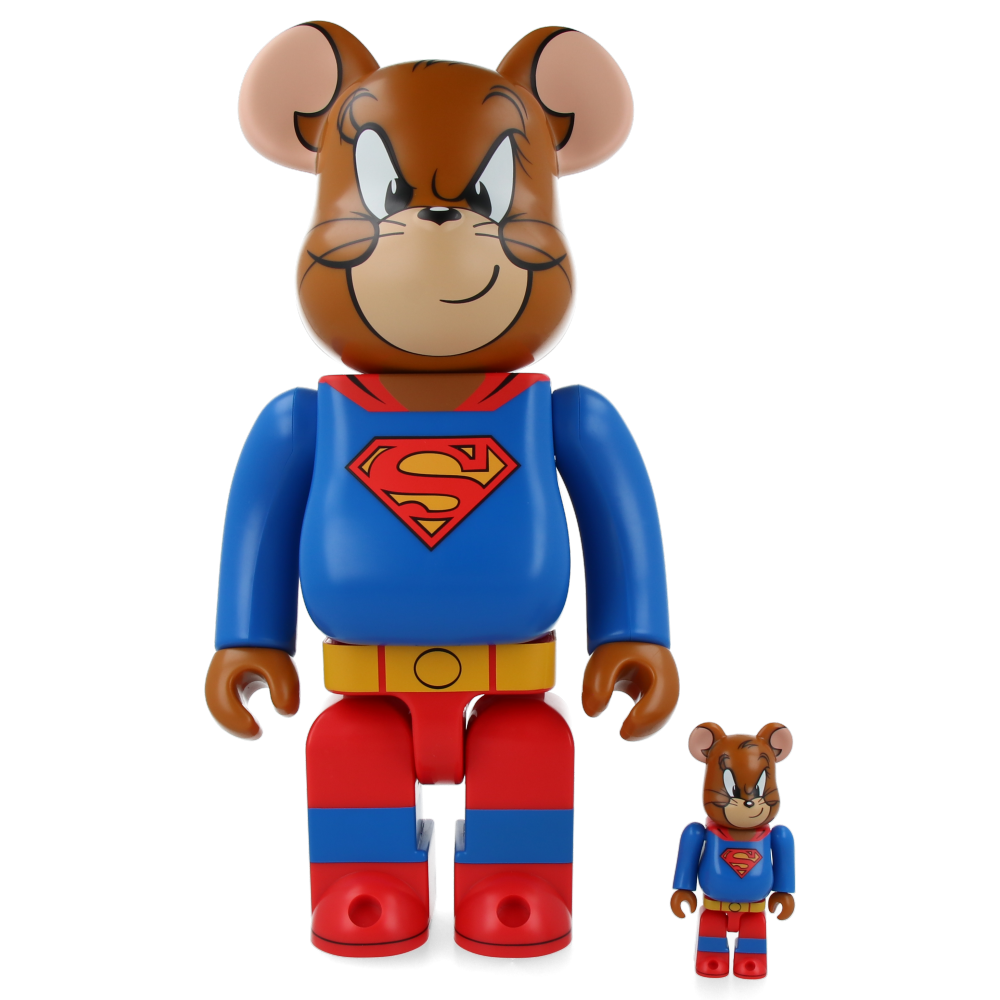 400% + 100% Bearbrick Tom and Jerry as Superman