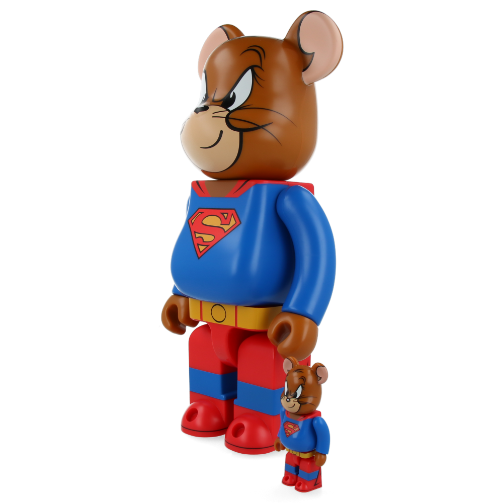 400% + 100% Bearbrick Tom and Jerry as Superman