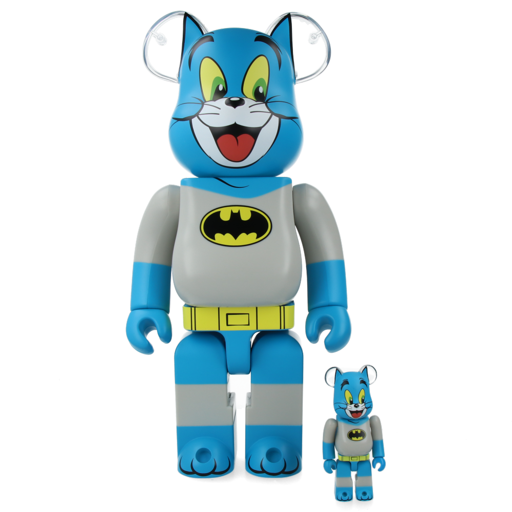 400% + 100% Bearbrick Tom as Batman and Jerry as The Joker