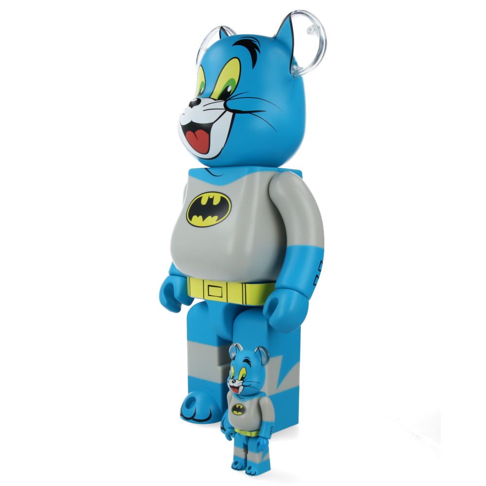 400% + 100% Bearbrick Tom as Batman and Jerry as The Joker