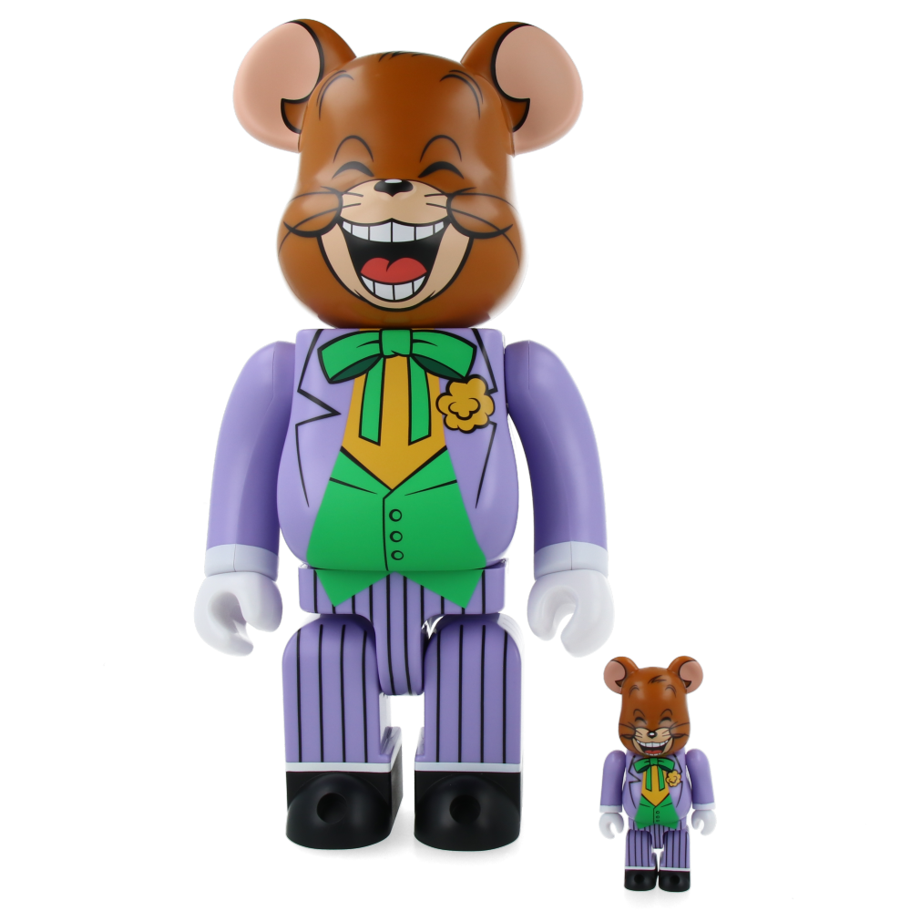 400% + 100% Bearbrick Tom as Batman and Jerry as The Joker