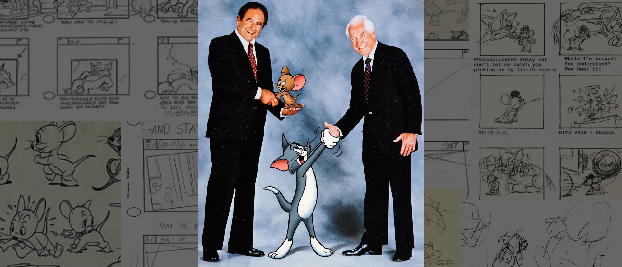 William Hanna and Joseph Barbera, Tom et Jerry's directors (1940).