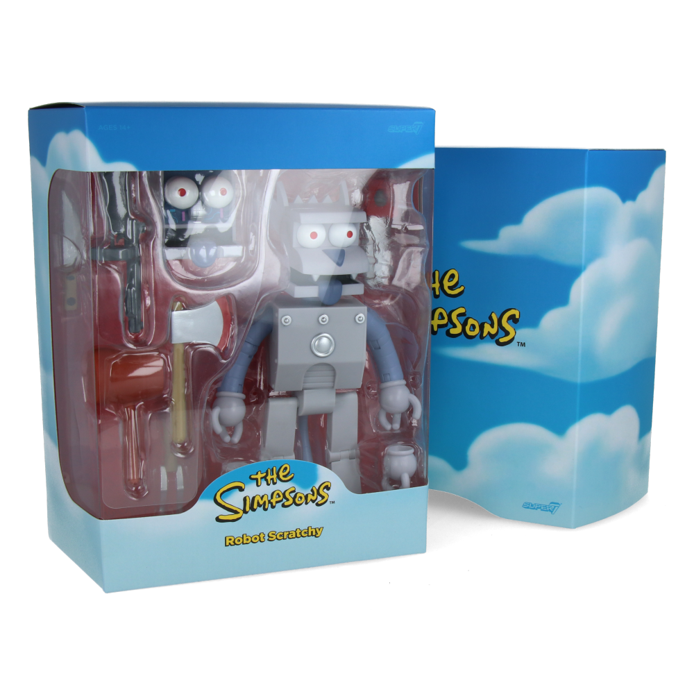 Figura Ultimates - Robot Scratchy (The Simpson)