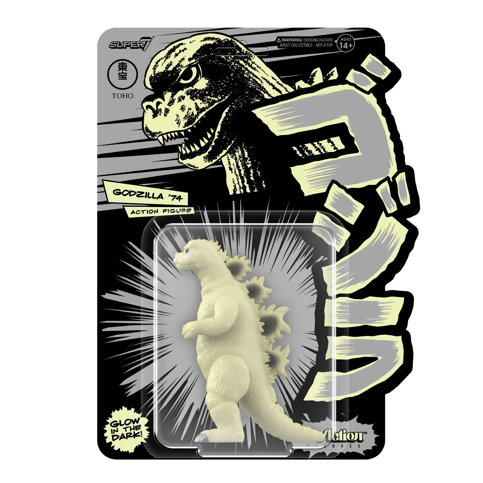 Toho ReAction Figures Wave 5 Godzilla Day - Godzilla '74 Glow