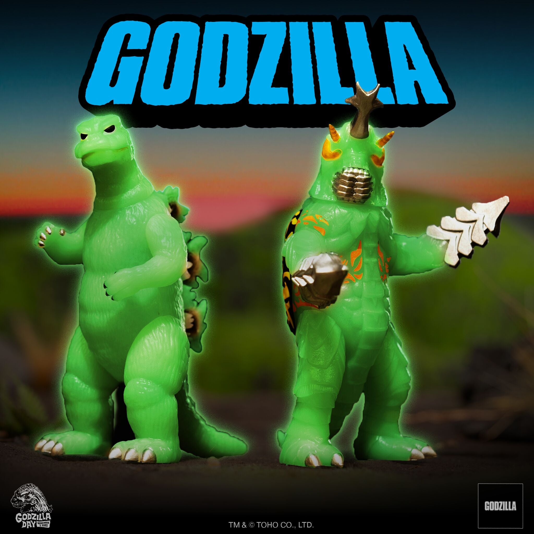 Toho ReAction Figures Wave 5 Godzilla Day - Godzilla '74 Glow