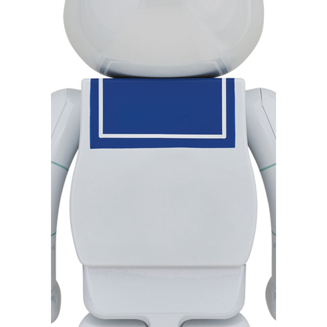 1000% Bearbrick Stay Puft Marshmallow Man White Chrome (Ghostbusters)