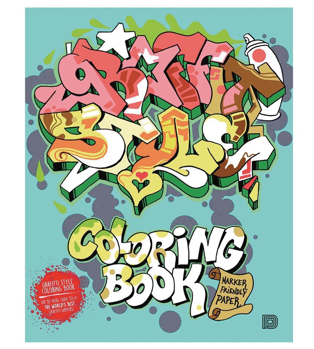 Libro para colorear de estilo graffiti