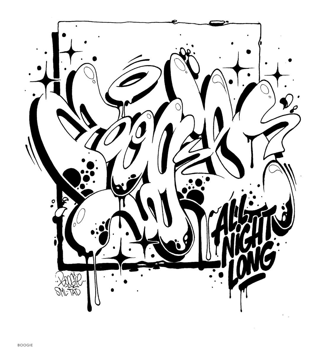 Libro para colorear de estilo graffiti