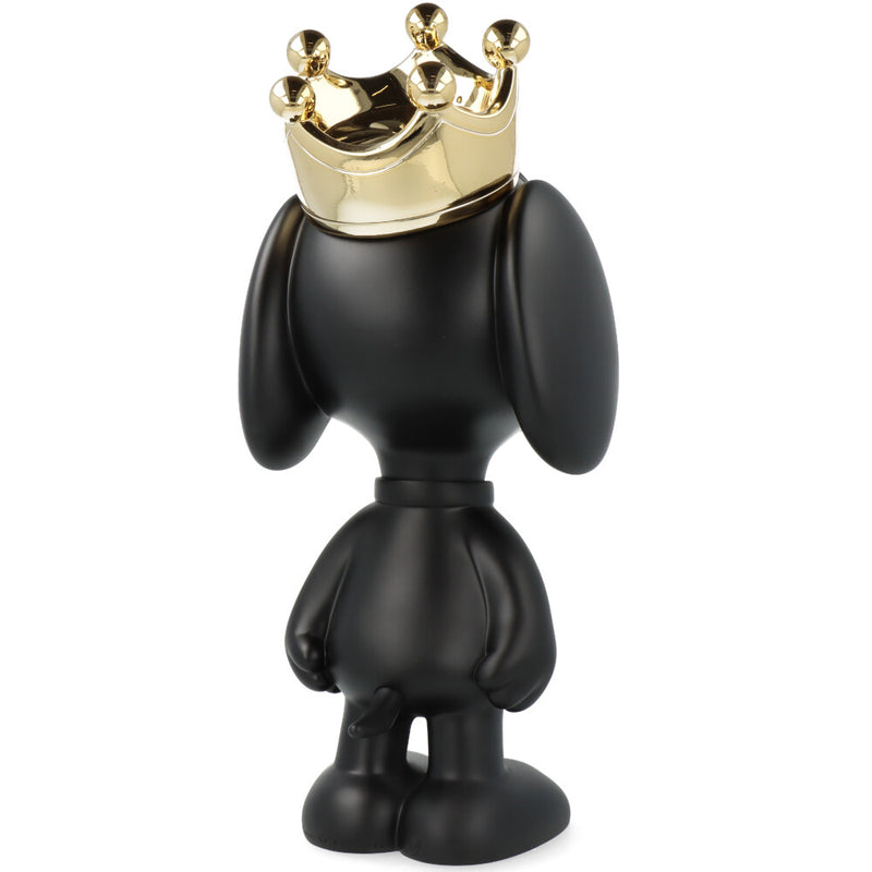 Matt Black Snoopy & Gold Crown (maní)
