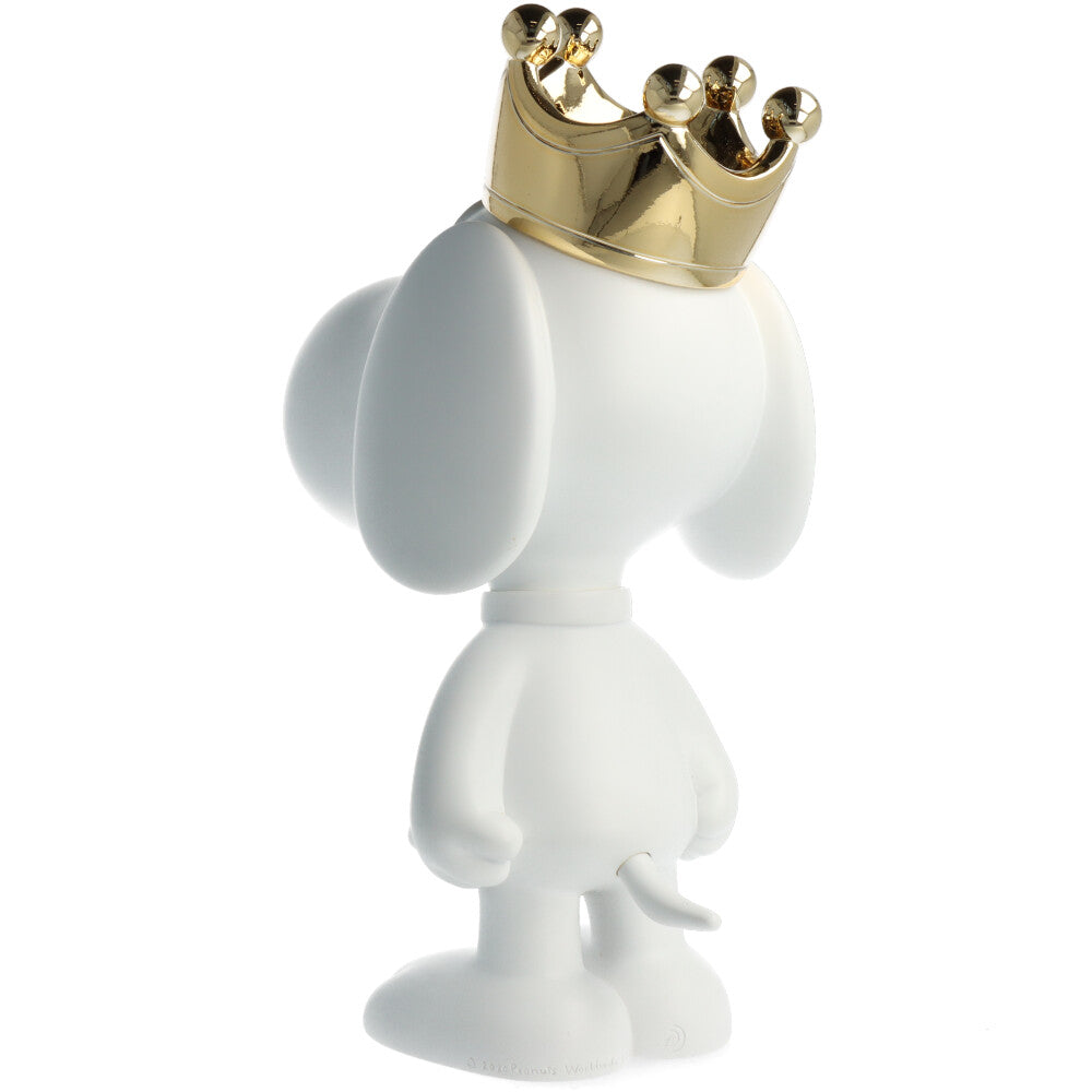 Snoopy Blanc Mat & Couronne or (Peanuts)