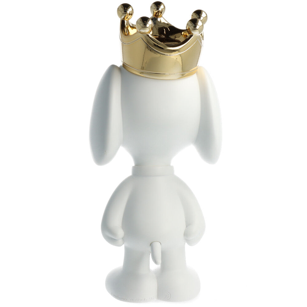 Snoopy Blanc Mat & Couronne or (Peanuts)
