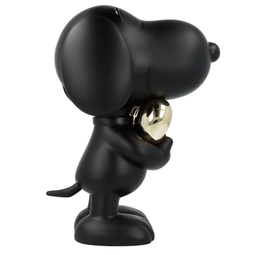 Snoopy Coeur Noir Mat et Or - (Peanuts)