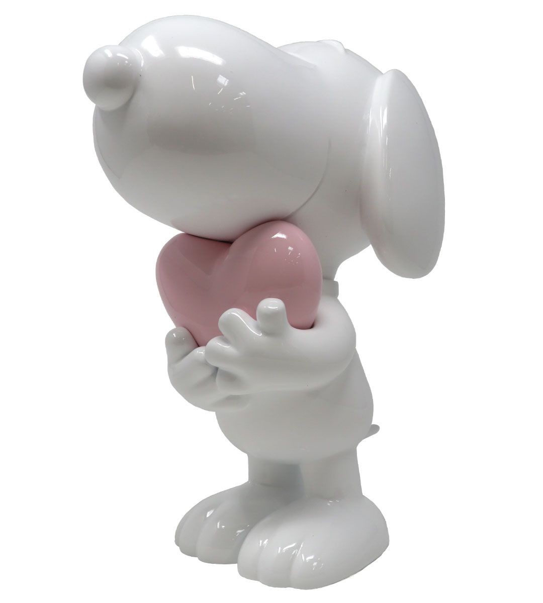 Snoopy Blanc & Coeur Rose Pastel (Peanuts)