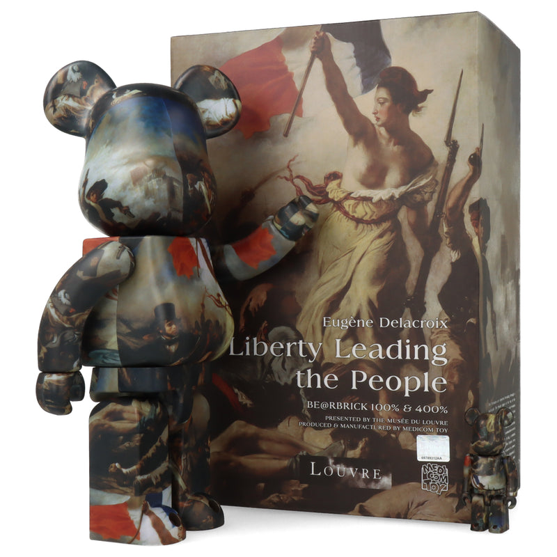 400 % + 100% Bearbrick Eugène Delacroix Liberty Leading the People 