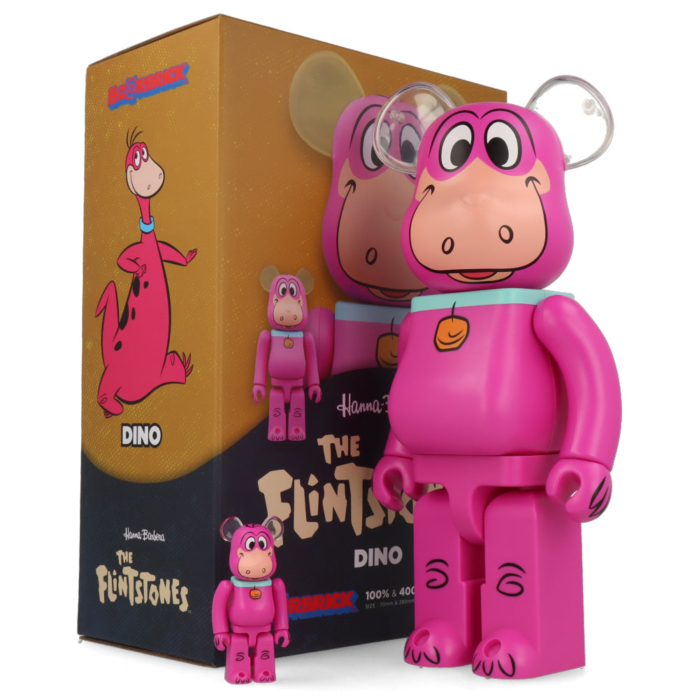 400% + 100% Bearbrick Dino - Los Picapiedra – Artoyz