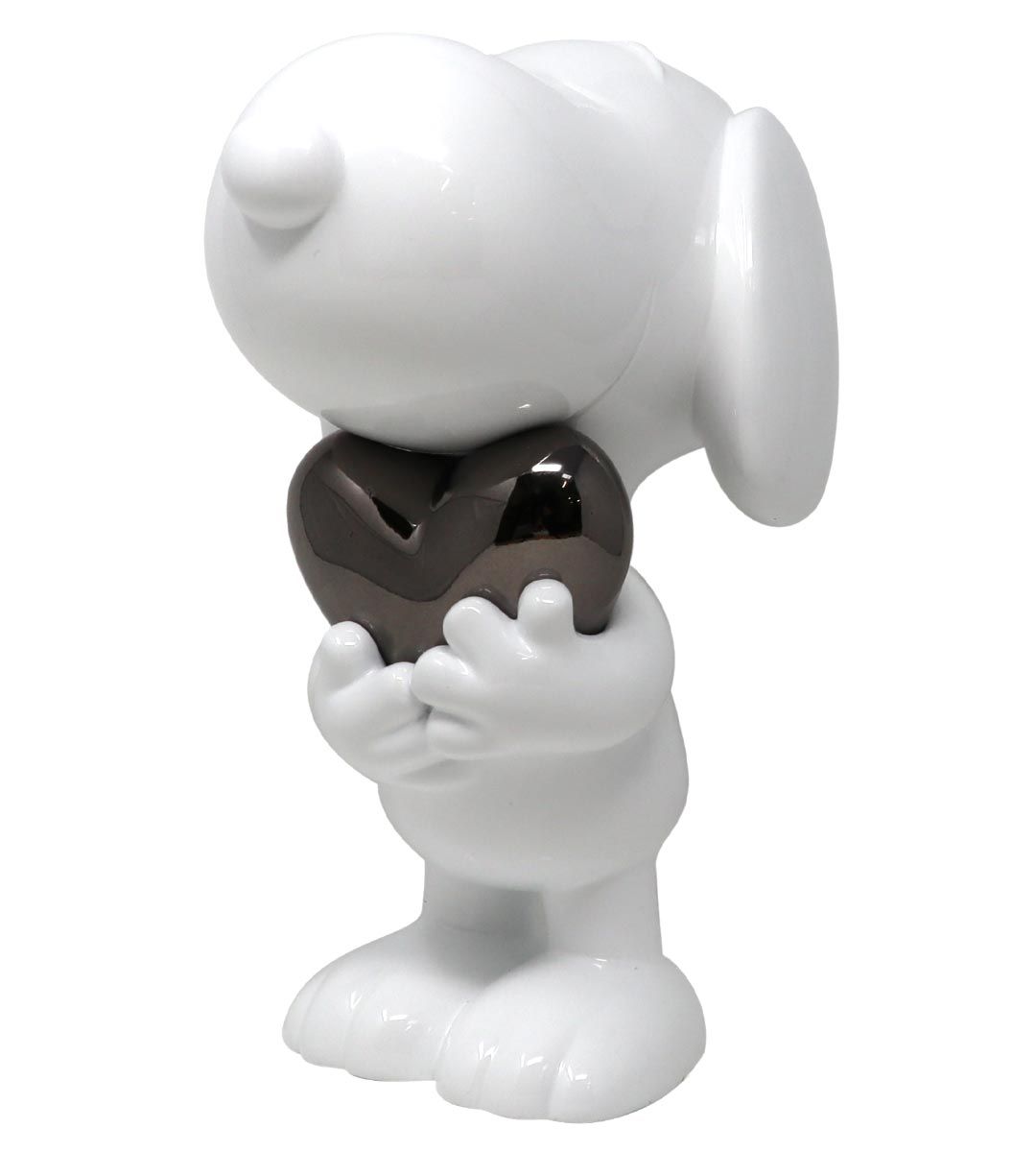 Snoopy Blanc & Coeur Platine (Peanuts)