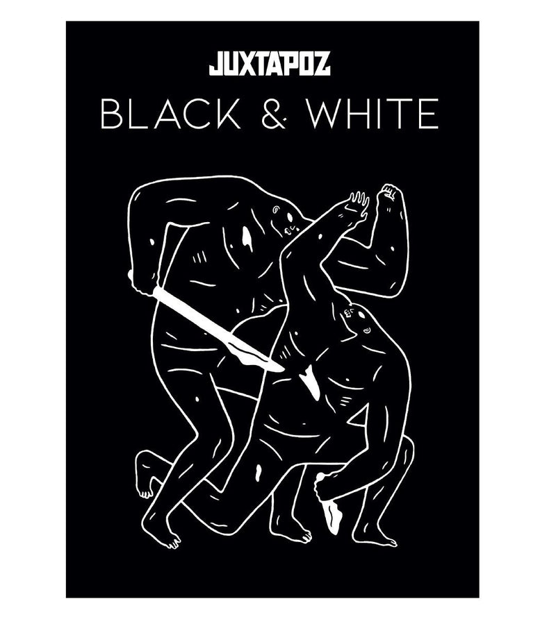 Yuxtapoz blanco y negro