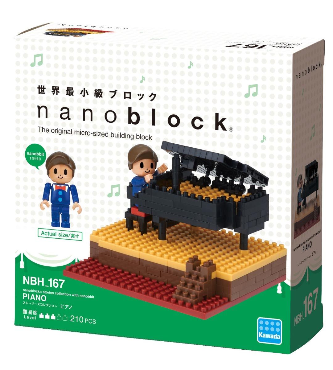 Nanoblock - Piano - Colección de historias con Nanobbit - NBH 167
