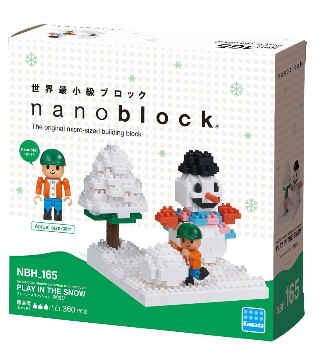 Nanoblock - Jugar en la nieve - Colección de historias con Nanobbit - NBH 165
