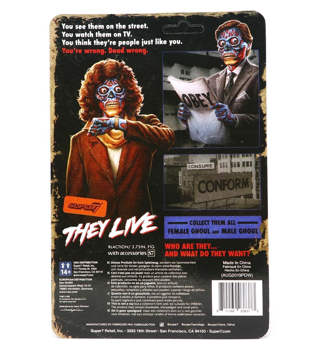 Male Ghoul - They Live - ReAction figure