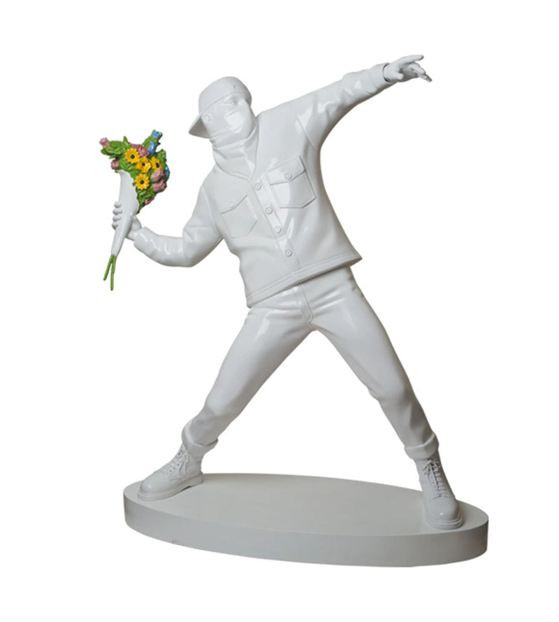 Escultura de bombarderos de flores - Banksy x Medicom Toy