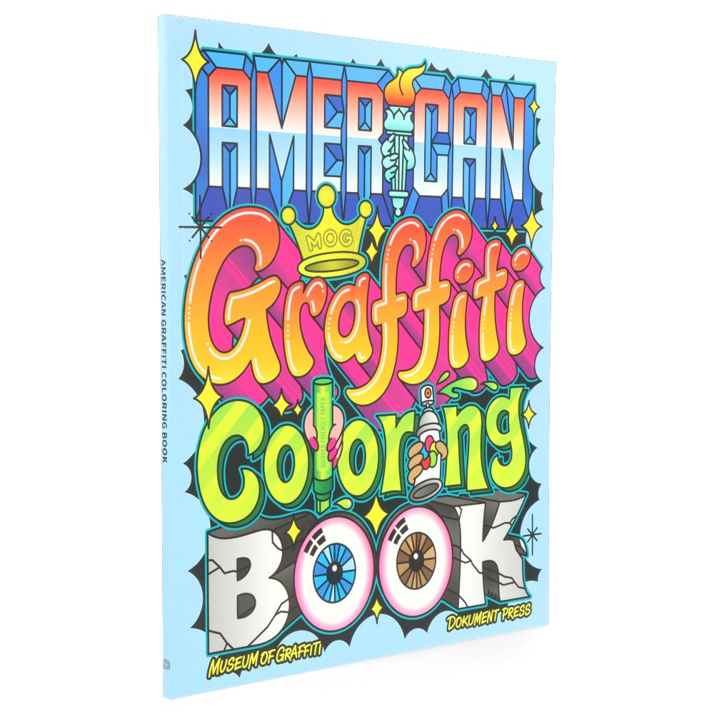 Libro para colorear de graffiti americano