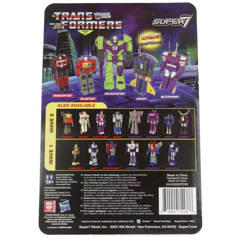 Soundblaster - Transformers wave 3 - ReAction figures