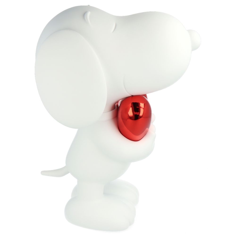Snoopy Coeur Blanc Mat et Chromé Rouge - (Peanuts)