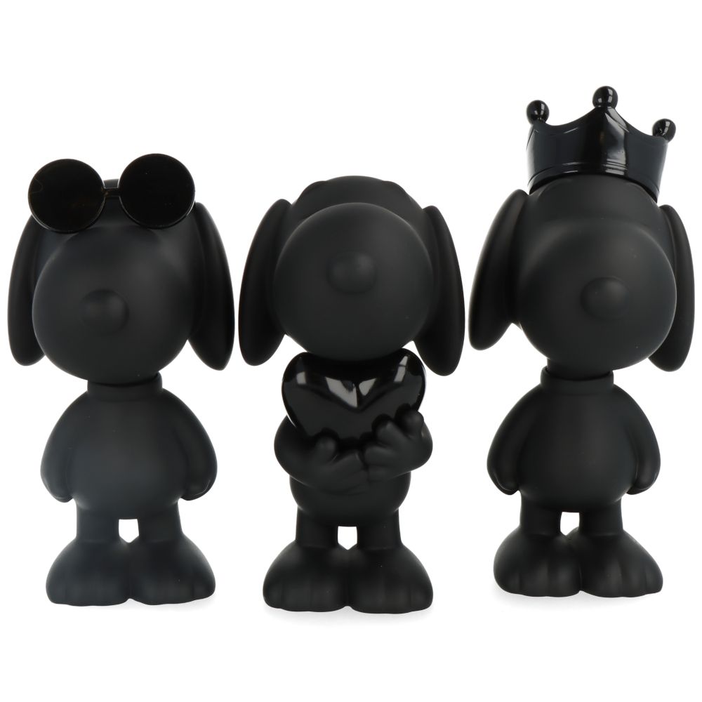 Snoopy XS - Coffret de 3 pièces - Noir
