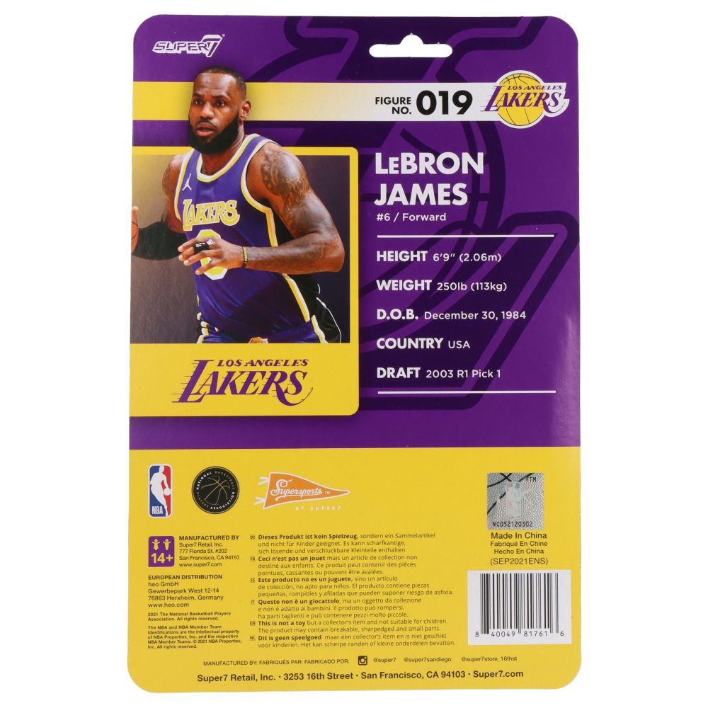 Lebron James (Lakers Purple Statement) - ReAction figure