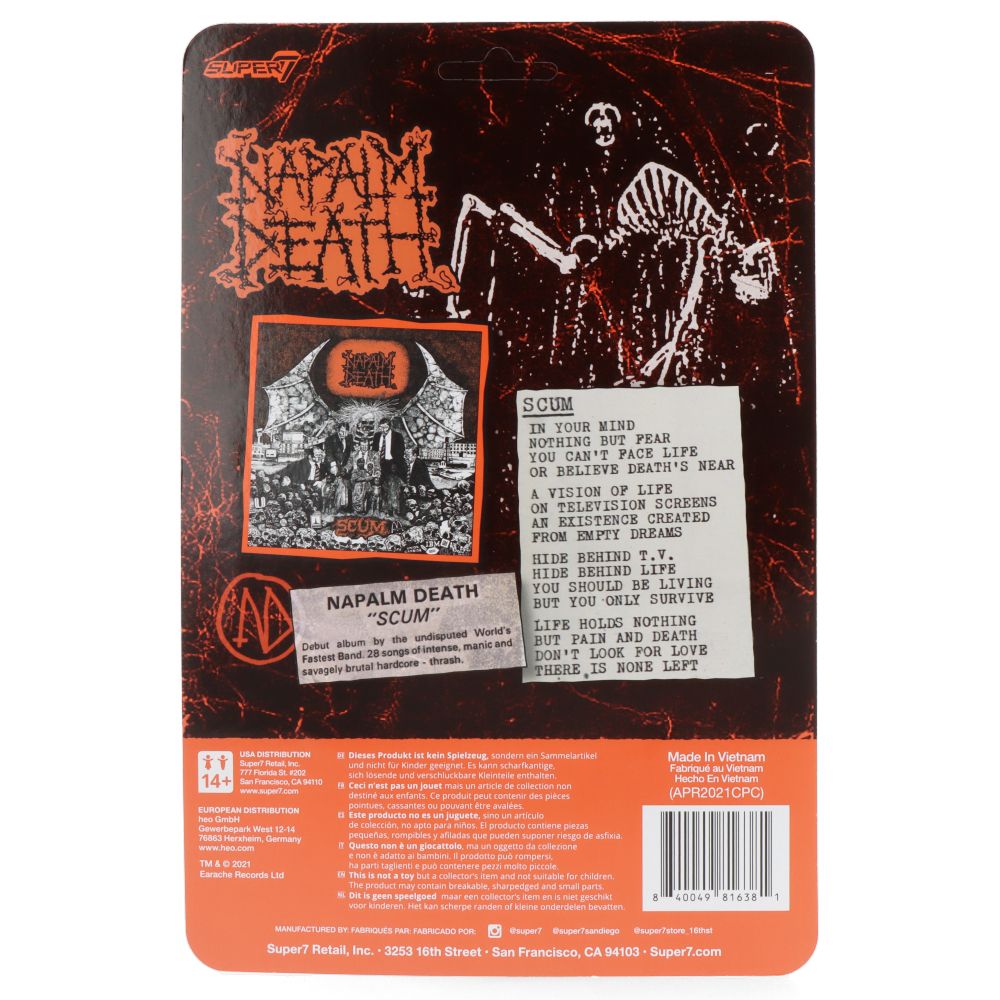 Napalm Death - Scum Demon (Orange) - ReAction figure
