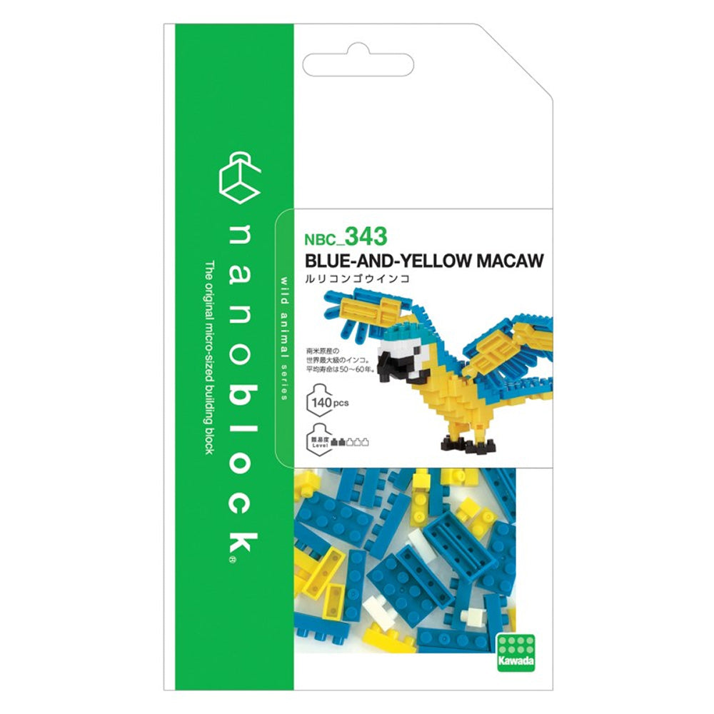 Nanoblock - Blue and Yellow Macaw