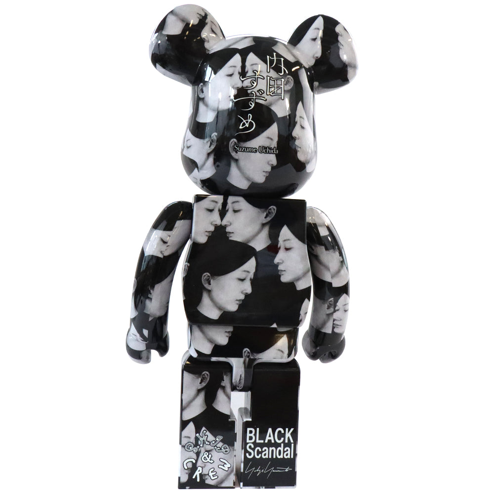 1000% Bearbrick Black Scandal Yohji Yamamoto x Suzume Uchida x