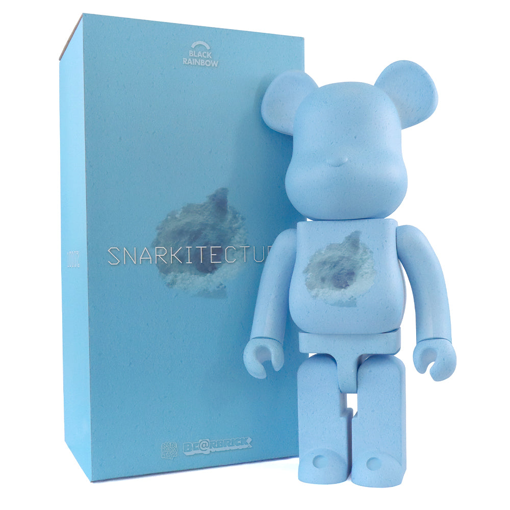 1000% Bearbrick X Snarkitecture X Black Rainbow Blue Edition