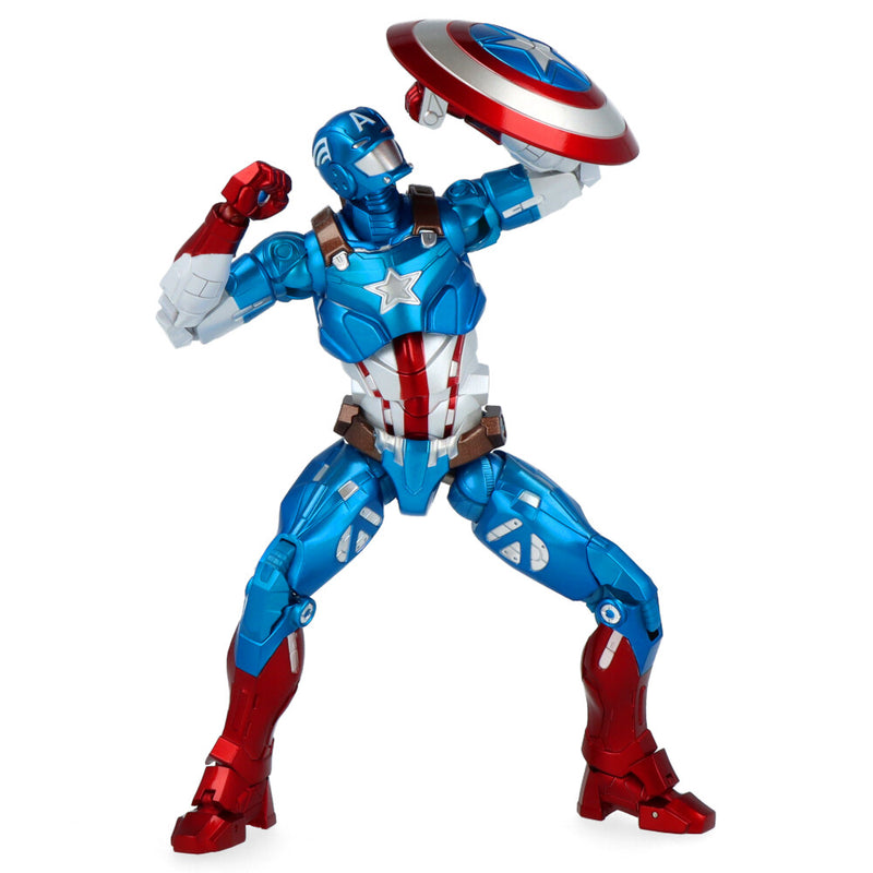 Lucha contra la armadura Capitán América
