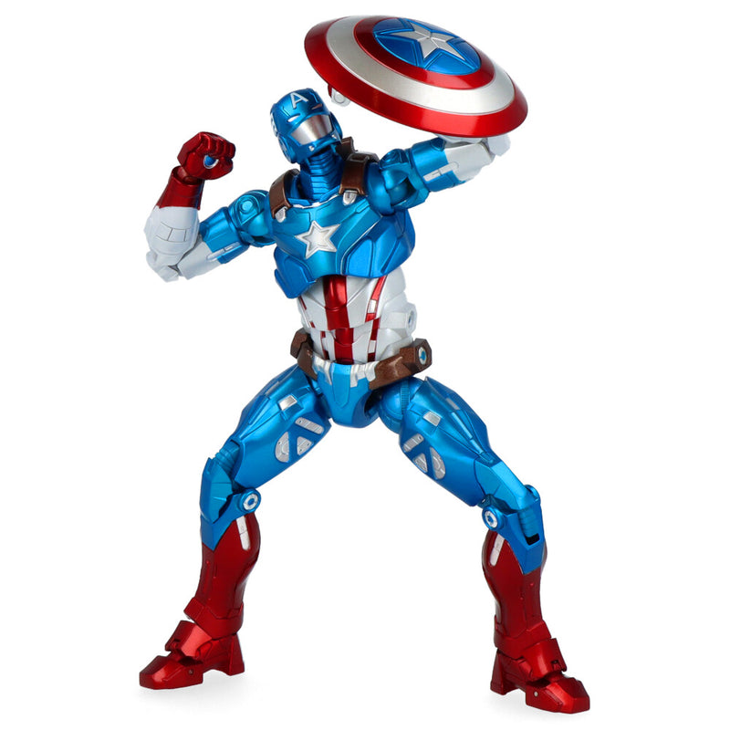 Lucha contra la armadura Capitán América