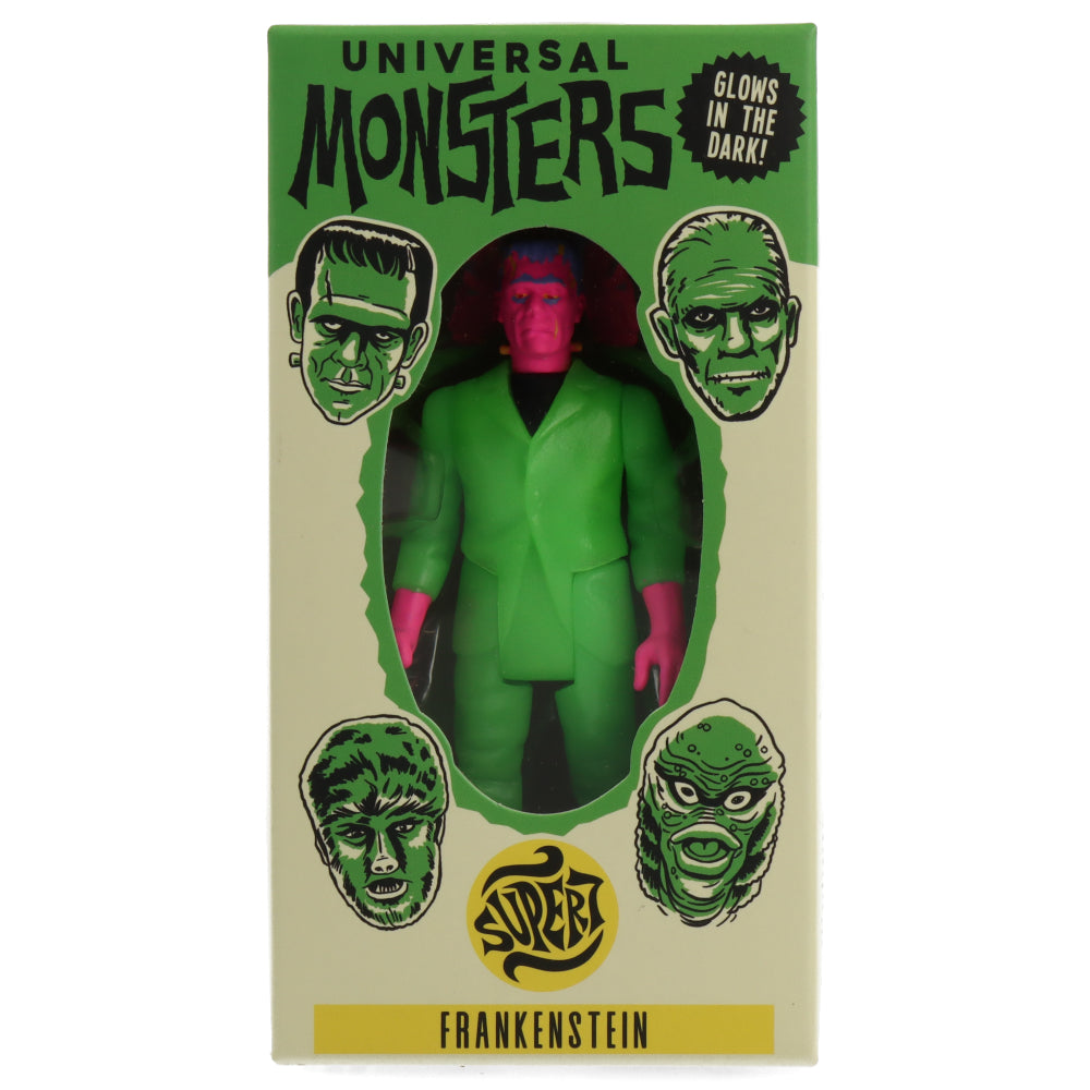 Monstruos universales Frankenstein Glow in the Dark Disfrave Colors - Figura de reacción