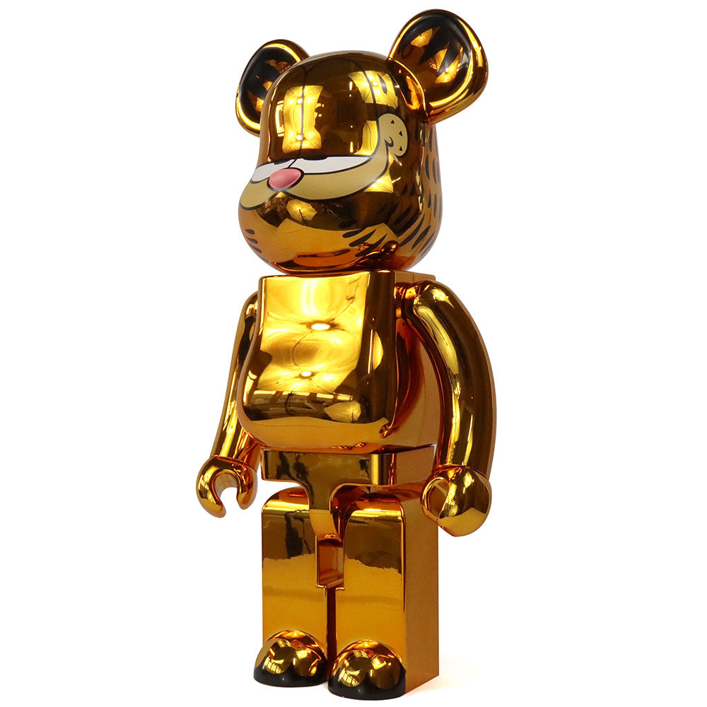 1000% Bearbrick Garfield Gold Chrome