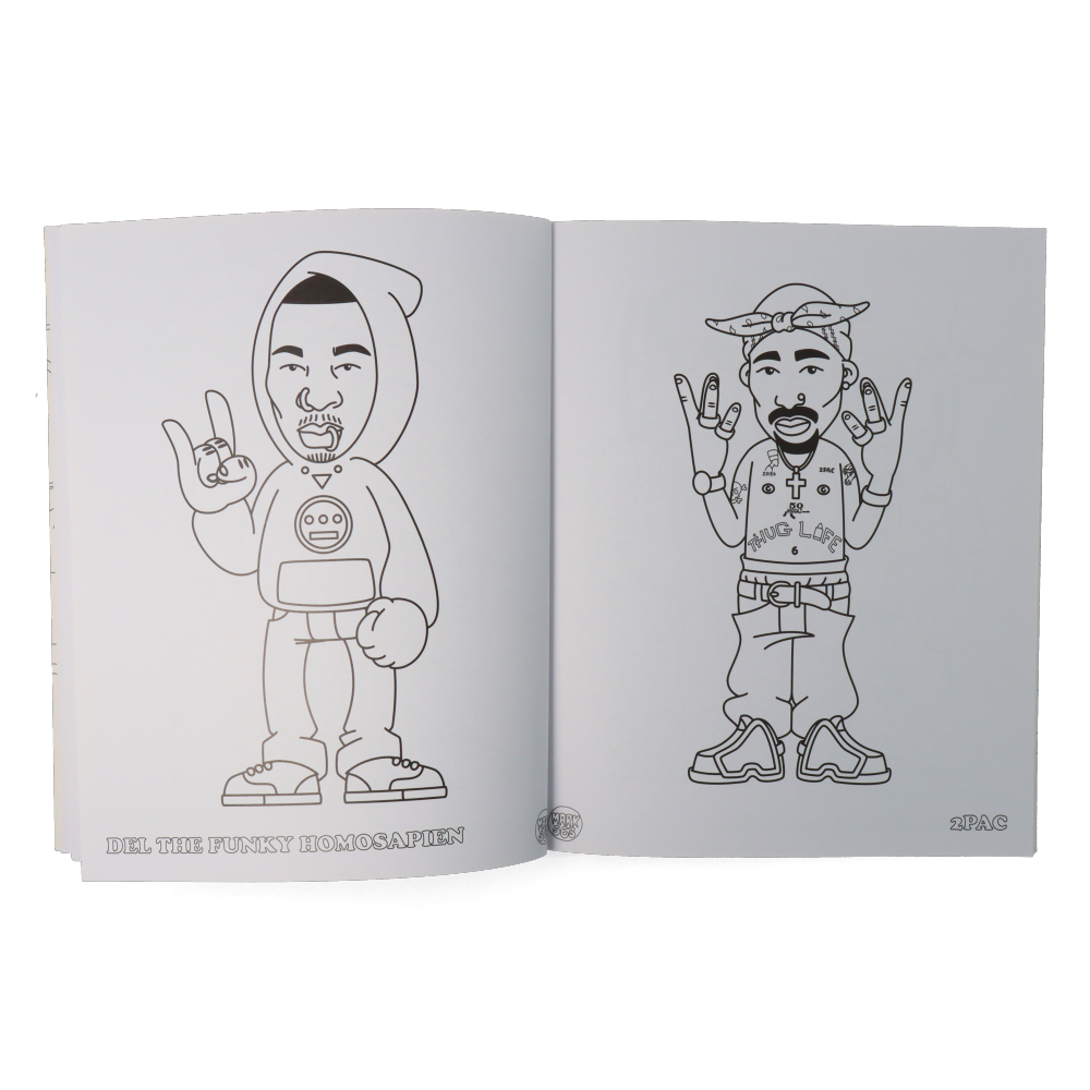 Hip Hop Coloring Book : West Coast Edition