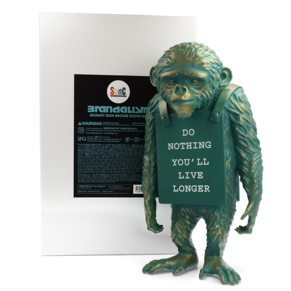 Monkey Sign Bronze Statue - Banksy X Medicom Toy