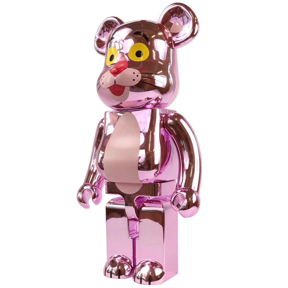 1000% Bearbrick The Pink Panther - Chrome Version