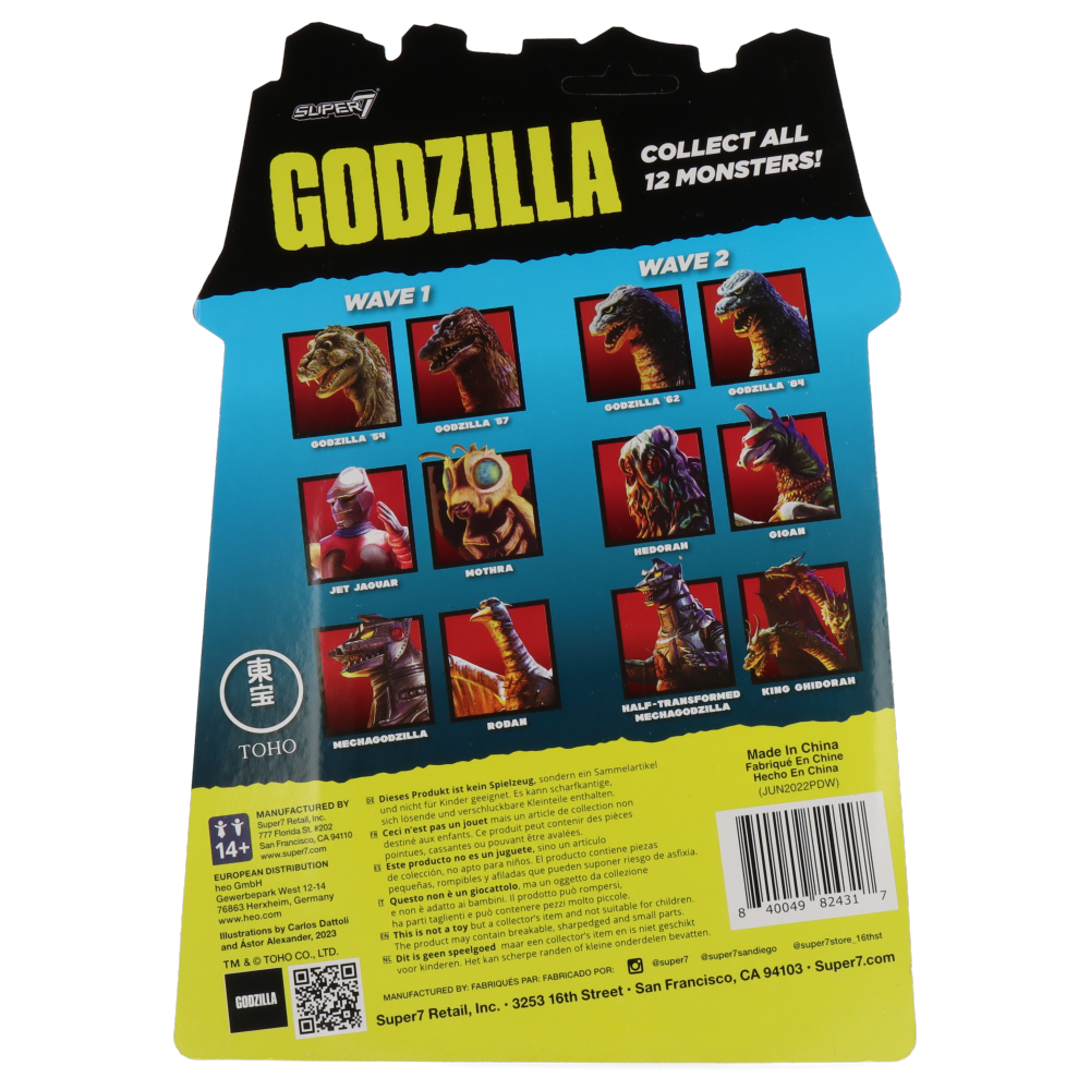 Toho - Godzilla 1984 (Four Toes) - ReAction Figures