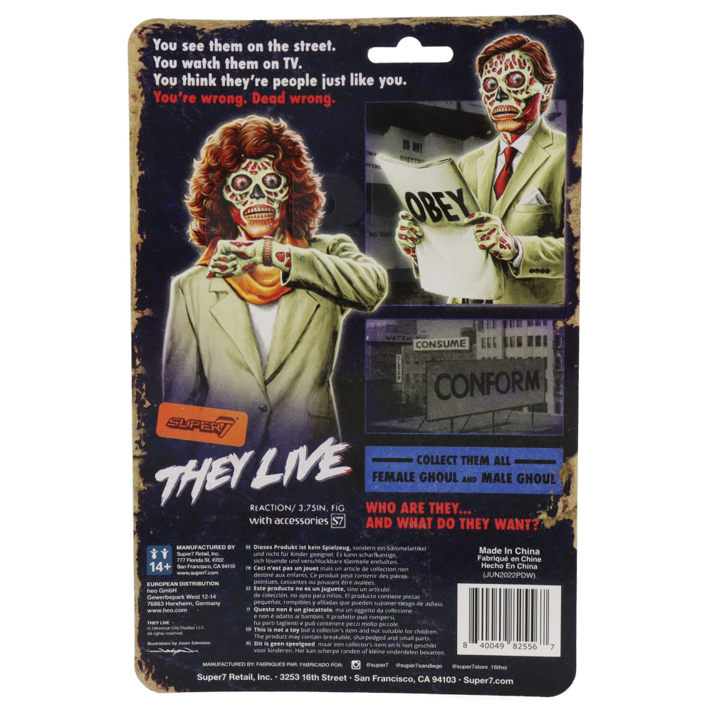 Male Ghoul (Glow) - They Live - ReAction figure